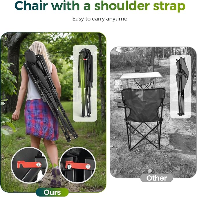 ALPHA CAMP Oversized Folding Camping Chairs
