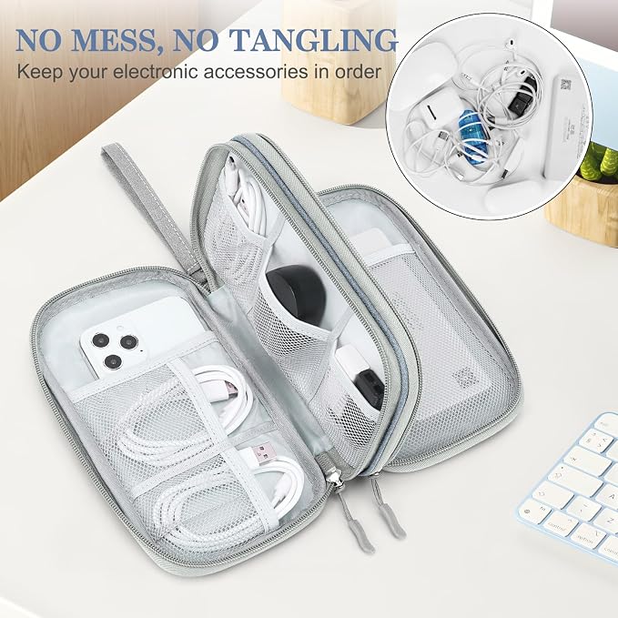 FYY Electronic Organizer, Travel Cable Organizer Bag Pouch Electronic