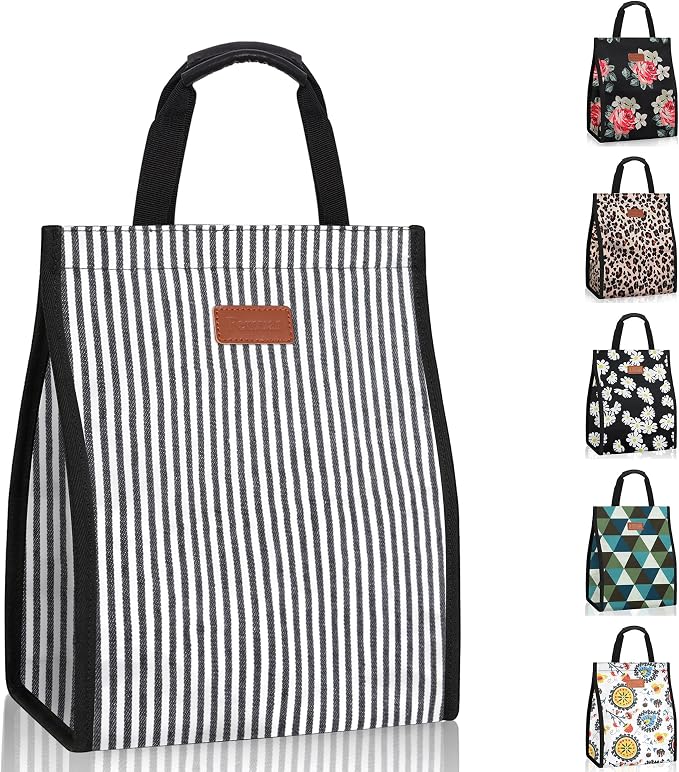 Lunch Bags for Women Insulated Reusable Lunch Tote