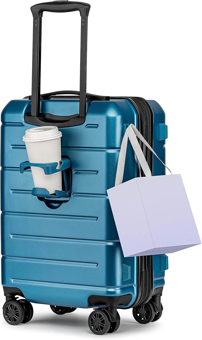 KYME Hardside Expandable Carry On Luggage 22x14x9 Airline Approved 20 Inch