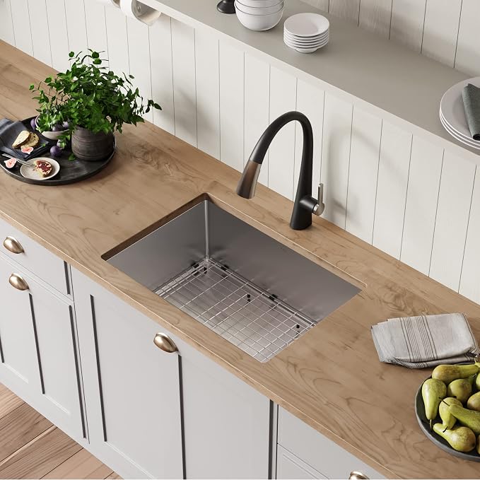 Kraus KHU111-25 Standart PRO 16 Gauge Undermount Single Bowl Stainless Steel