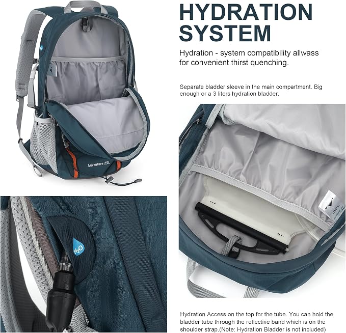 MOUNTAINTOP 25L/40L Hiking Backpack, Lightweight Travel Backpack