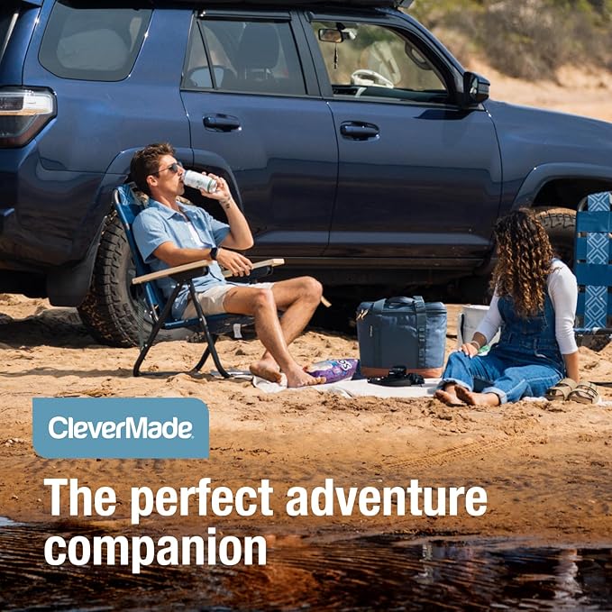 CleverMade Collapsible Insulated Cooler Bag – Leakproof Soft Folding Cooler