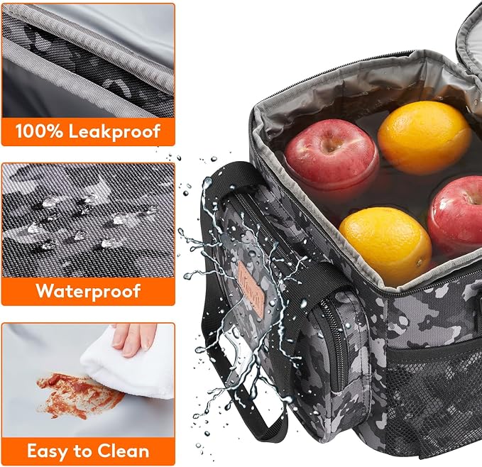 Lifewit Medium Lunch Bag Insulated Lunch Box Soft Cooler Cooling Tote
