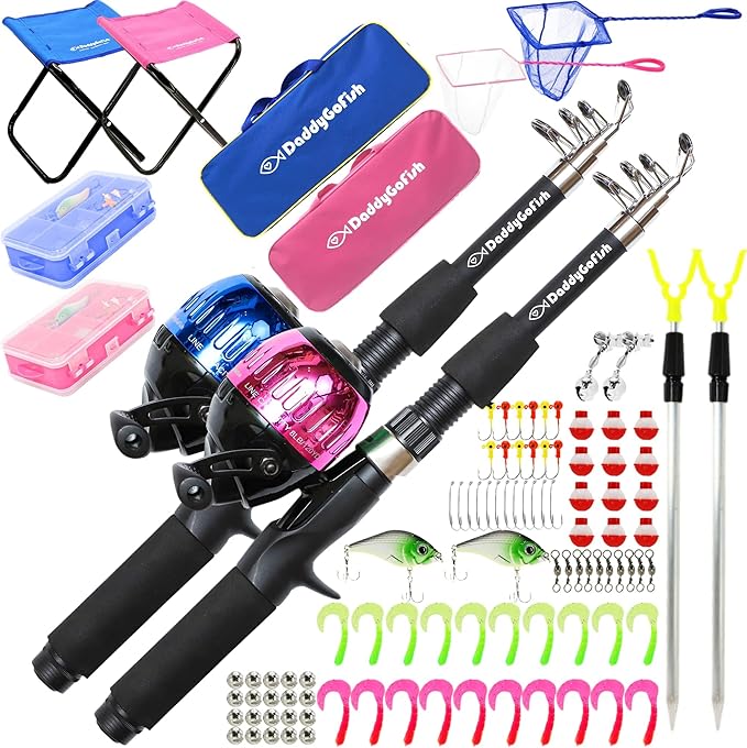 DaddyGoFish Kids Fishing Pole