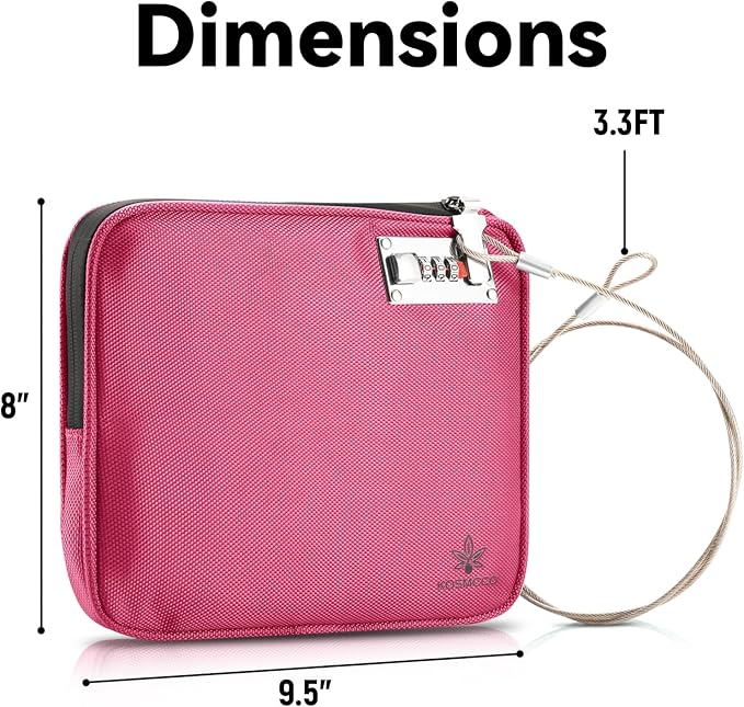 Anti-Theft Locking Beach Bag, 9x7.5-inch Portable Beach Safe