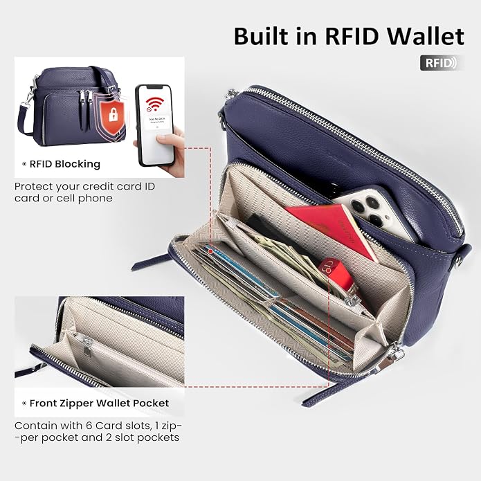 befen Genuine Leather Crossbody Purses