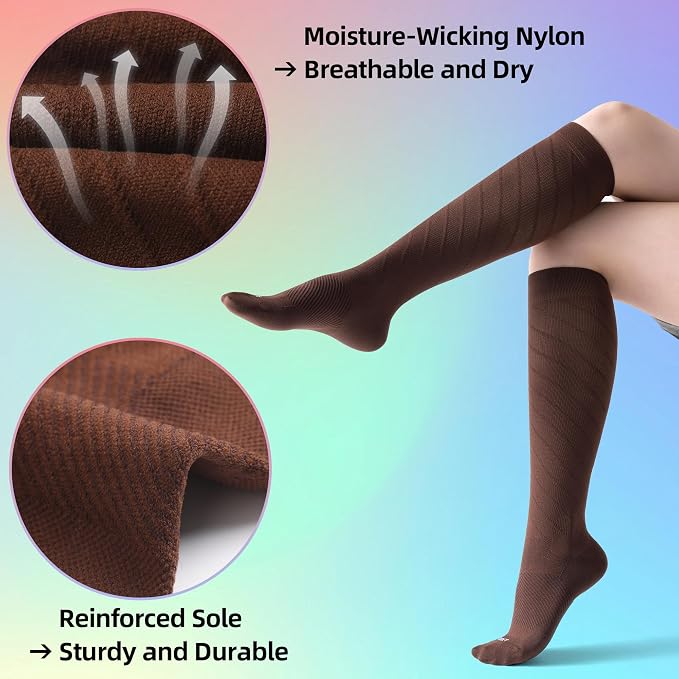 4 Pairs Light Compression Socks
