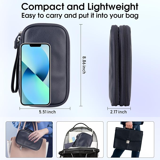Leather Travel Electronic Organizer