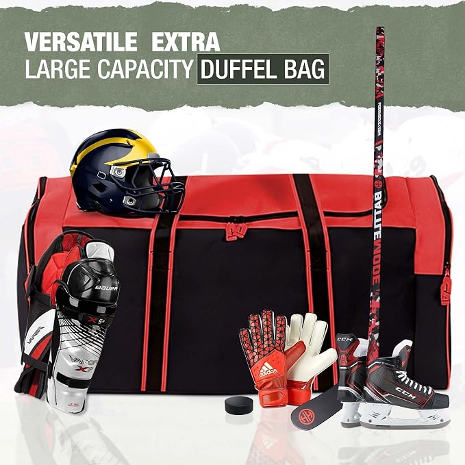 Jetstream Heavy Duty Multi Pocket Durable Sports Gym Equipment Travel Duffel Bag