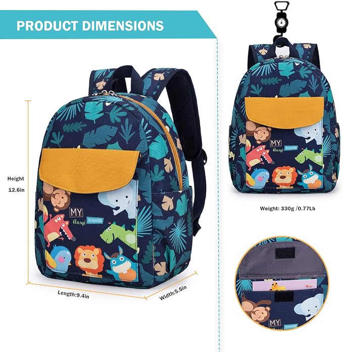 willikiva Cute Zoo Little 2d Backpack Kid Backpacks