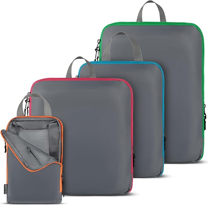 Compression Packing Cubes Travel, 4 Set/6 Set Packing Cubes