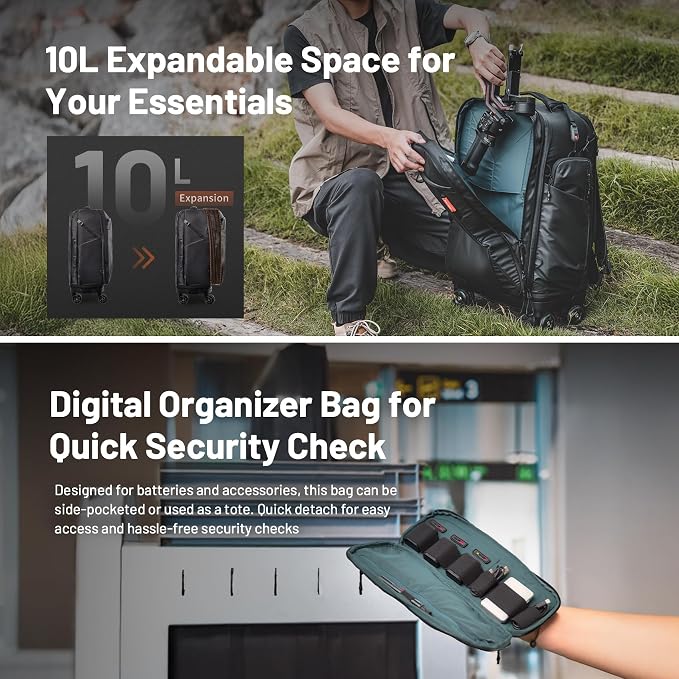 PGYTECH 2-in-1 Roller Camera Backpack, DSLR/SLR/Mirrorless Bag