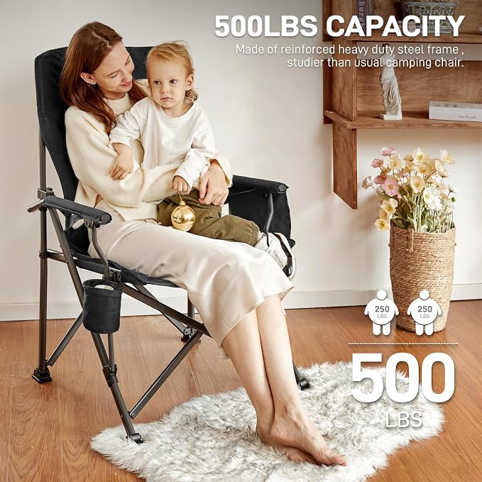 EVER ADVANCED Oversized Folding Camping Chair