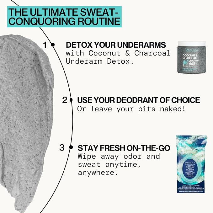 Pacifica Beauty Coconut Milk & Essential Oils Underarm Deodorant Wipes