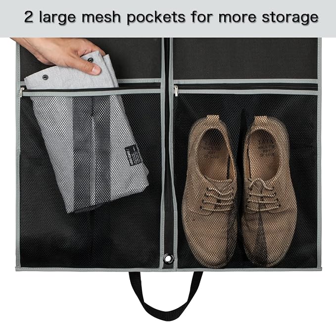 Zilink Long Dress Garment Bags for Travel 60" Dress Suit Cover for Storage