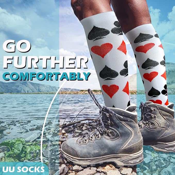 Medical Compression Socks for Women and Men 3 Pairs 20-30 mmHg Knee High