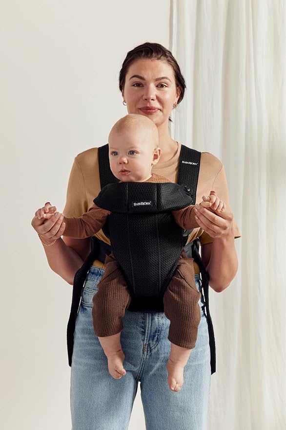 BabyBjörn Baby Carrier Mini, 3D Mesh | Newborn Carrier, Easy-to-Use