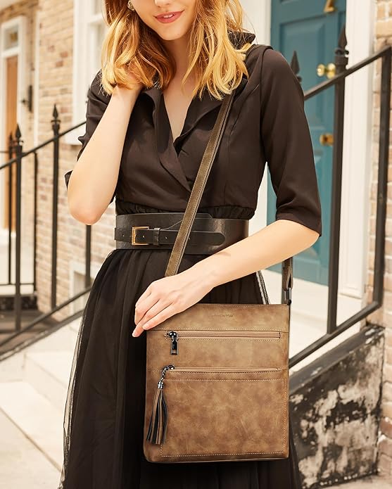 MASINTOR Crossbody Purses for Women, Adjustable Strap Shoulder Bag