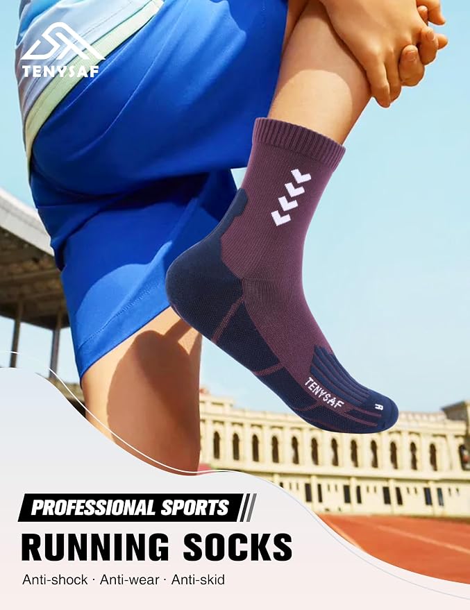 Compression Crew Running Socks: Athletic Socks