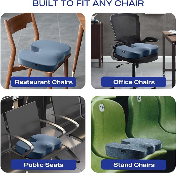 Skechers Memory Foam Seat Cushion, Office Chair Cushion