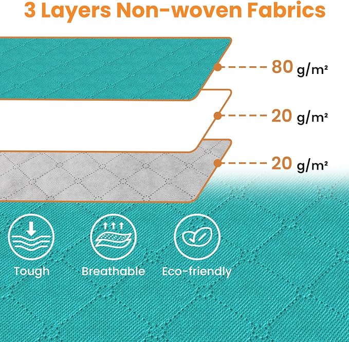 Fab totes 24 Gallons Clothes Storage, Foldable Thick Fabric Blanket Storage Bags