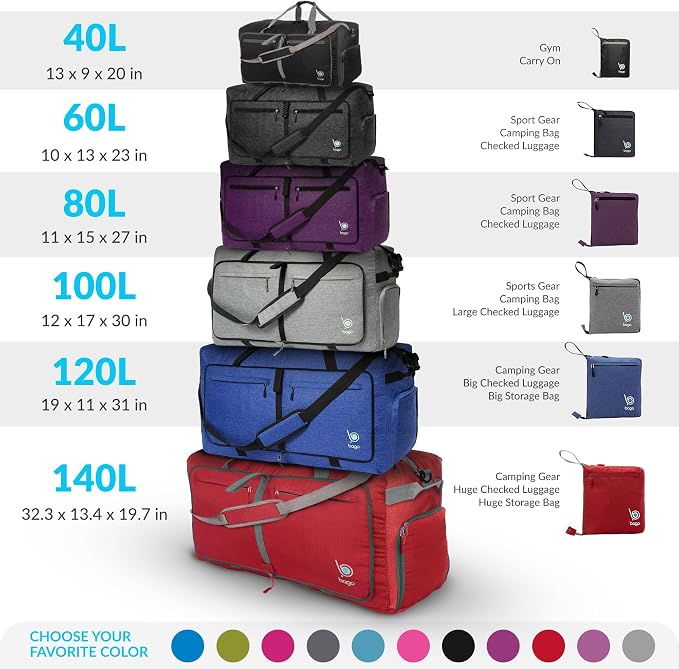 Bago Large Foldable Duffel Bags