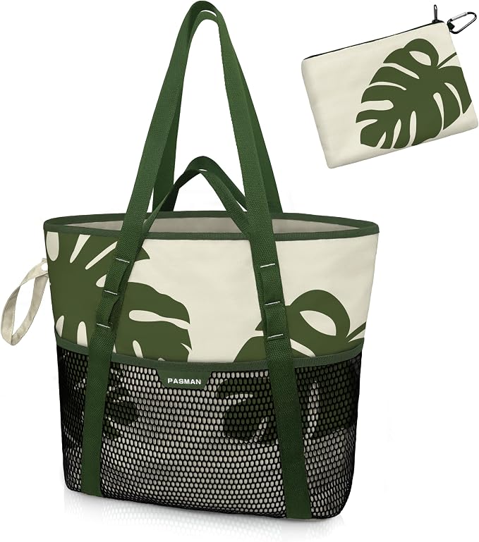 Beach Bag with Zipper