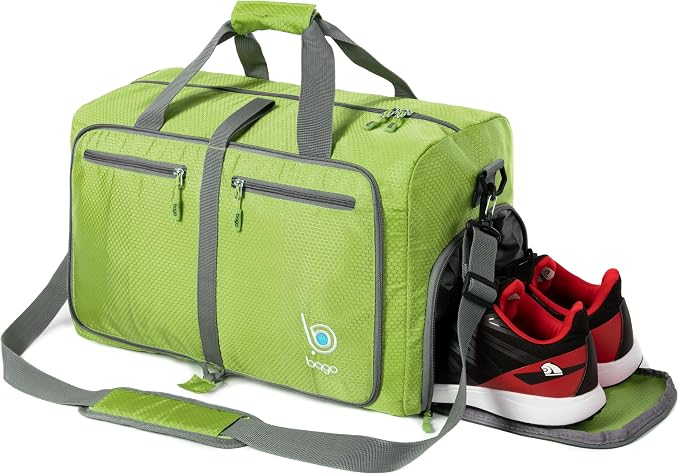 Bago Foldable Duffel Bags for Traveling Women & Men - 40L Sports Packable
