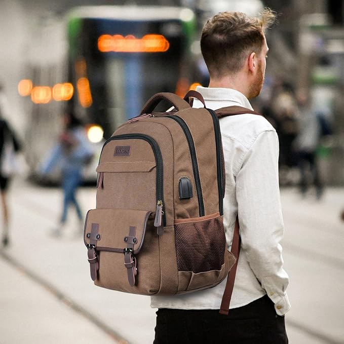 Mactso Canvas Travel Laptop Backpack