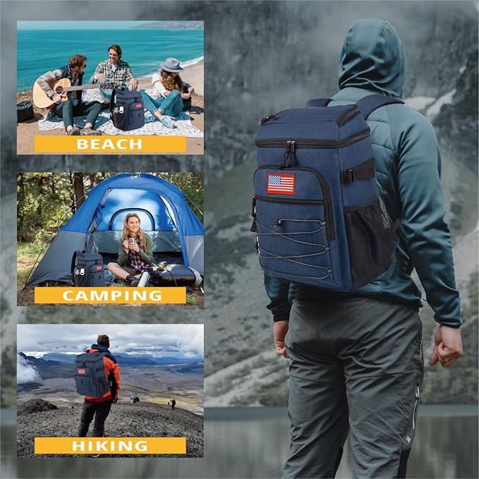 Tactical Backpack Cooler, 25L Cooler Backpack Insulated Leak-Proof, Heavy Duty