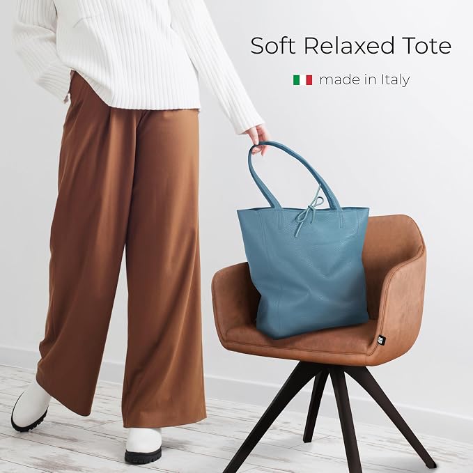 Italian Calf Leather Tote for Women