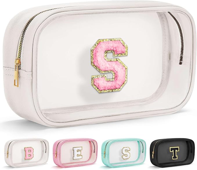 YOOLIFE Initial Make Up Bag Travel Toiletry Bag