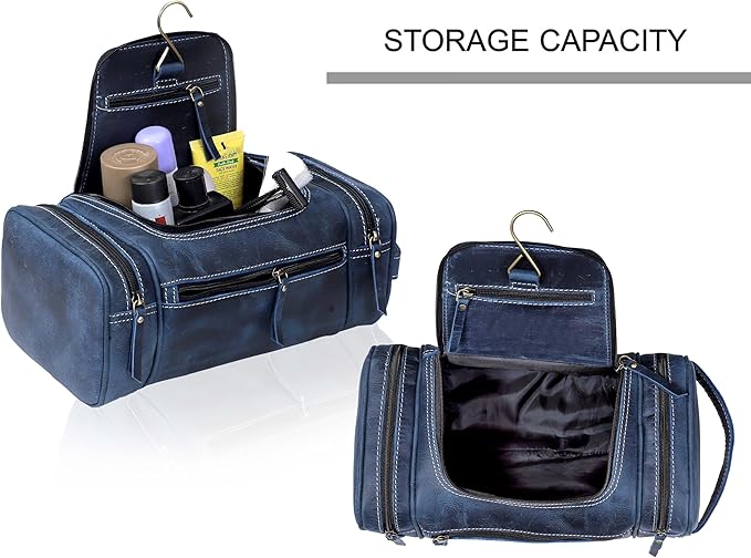 VC VINTAGE COUTURE Leather Toiletry Bag