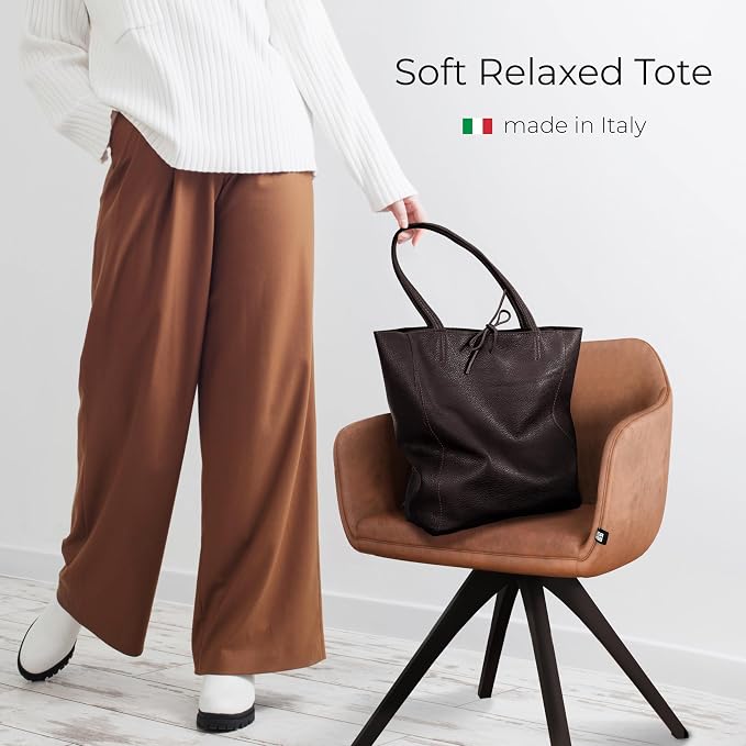 Italian Calf Leather Tote for Women