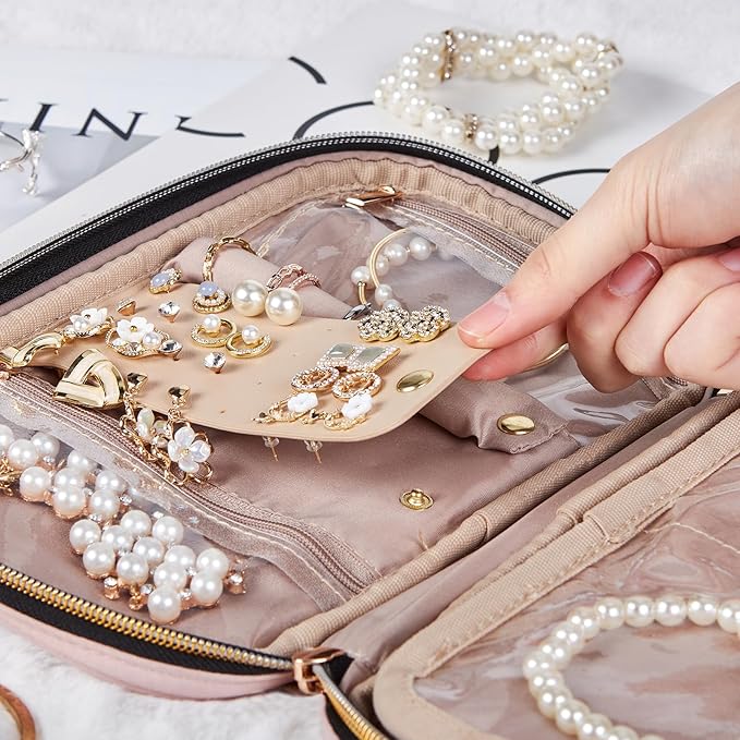 NISHEL Travel Jewelry Case, Holiday Organizer