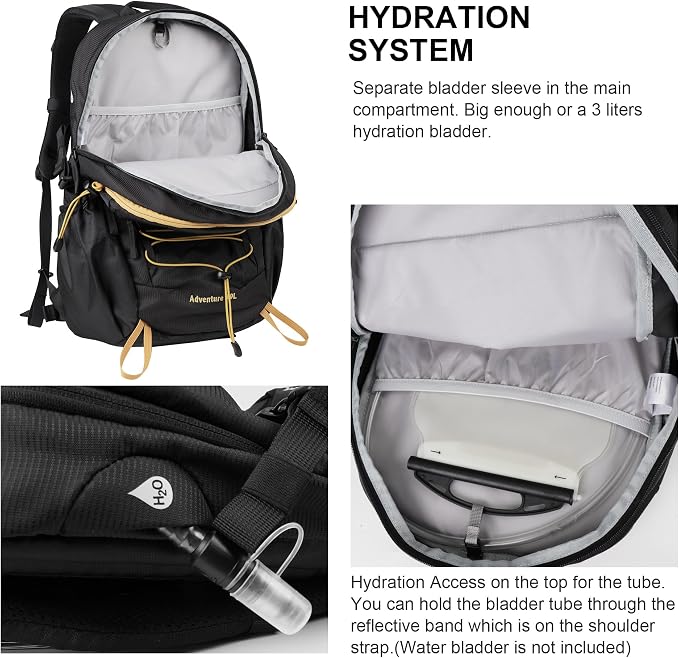MOUNTAINTOP Hiking Backpack, 30L Camping Backpack, Men Women Hiking Daypack