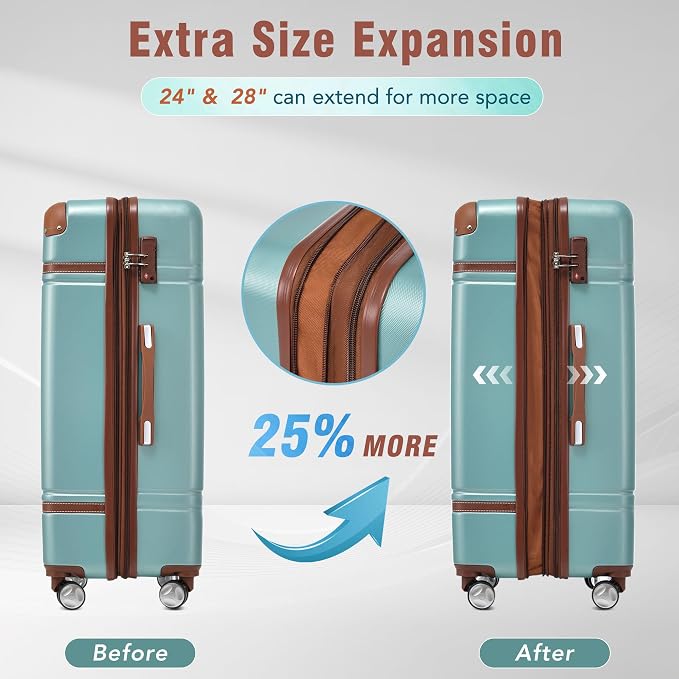 Merax Luggage Set 2 Piece Suitcase Set