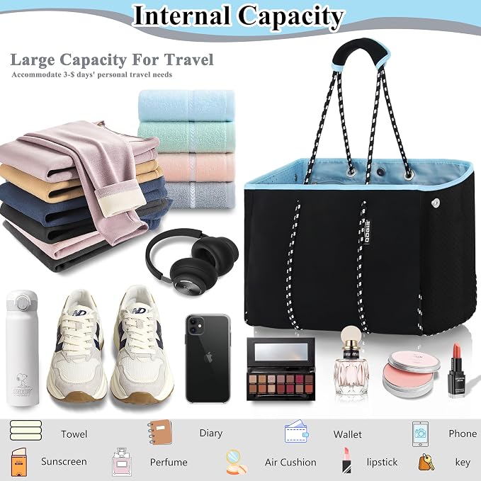 QOGiR Neoprene Multipurpose Beach Bag Tote