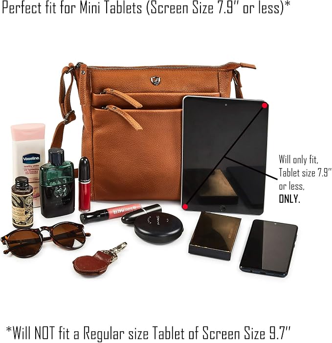 Small Soft Genuine Leather Crossbody Purse Women’s Sling Crossover Shoulder