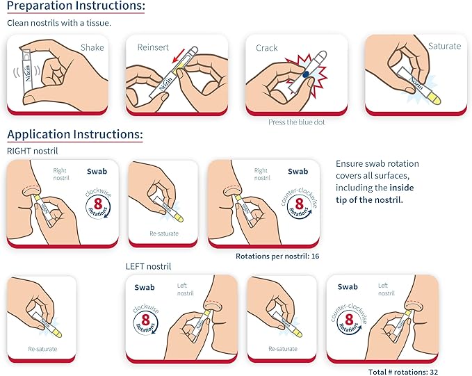 Nozin® Nasal Sanitizer® Antiseptic Popswab® Ampules 10ct Pack | Kills 99.99% of