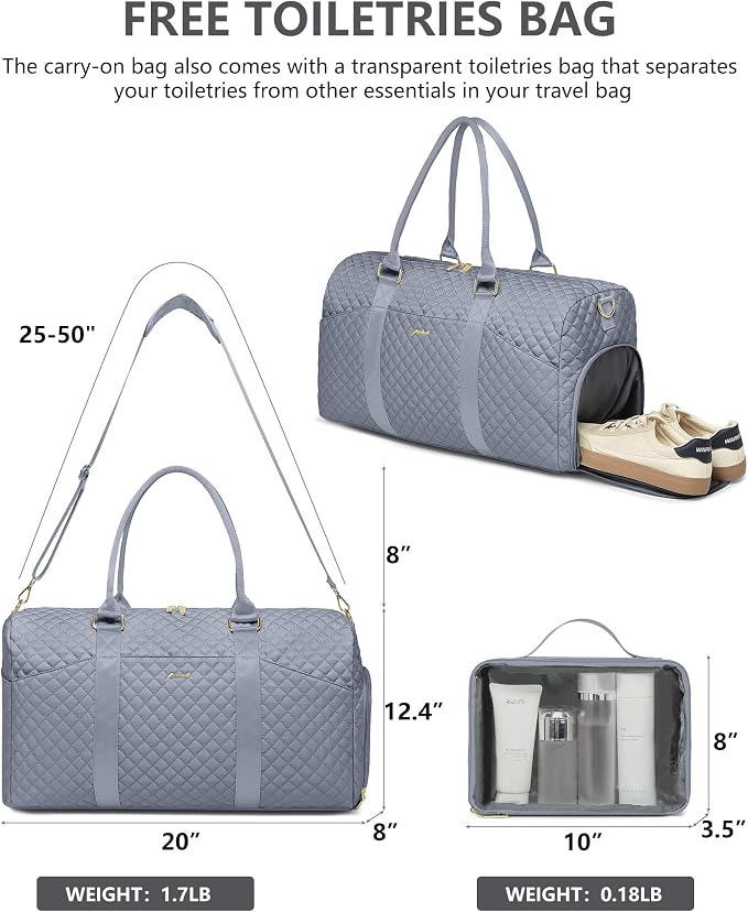 Weekender Travel Duffle Bag for Women