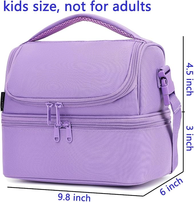 FlowFly Double Decker Cooler Insulated Lunch Bag Large Tote