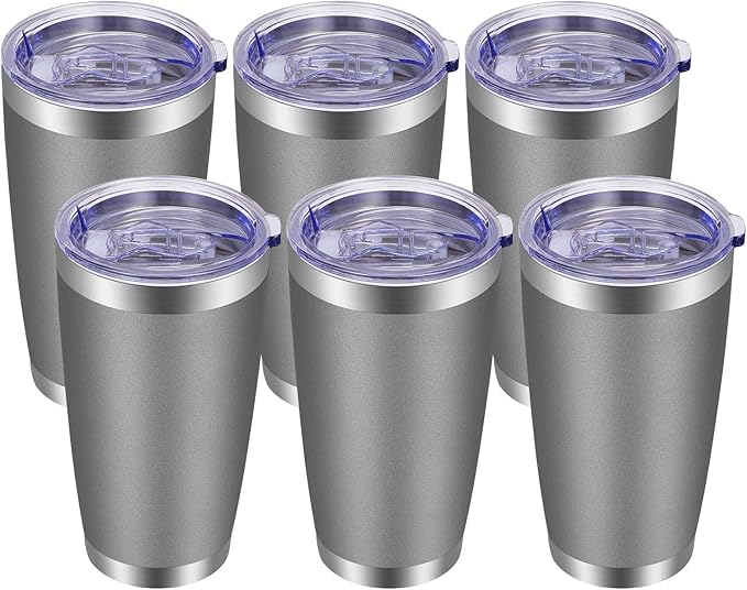 VEGOND 20oz Tumbler with Lid and Straw Stainless Steel Tumbler Cup Bulk Vacuum