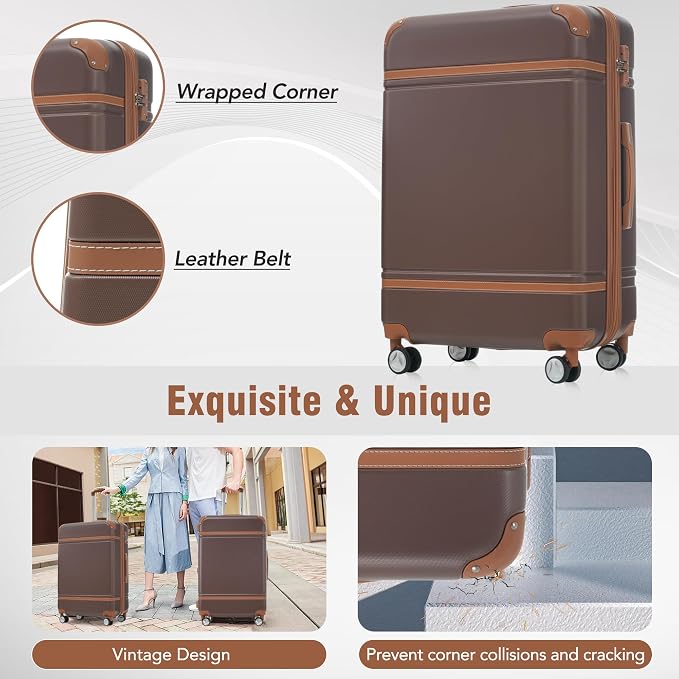 Merax Luggage Set 2 Piece Suitcase Set