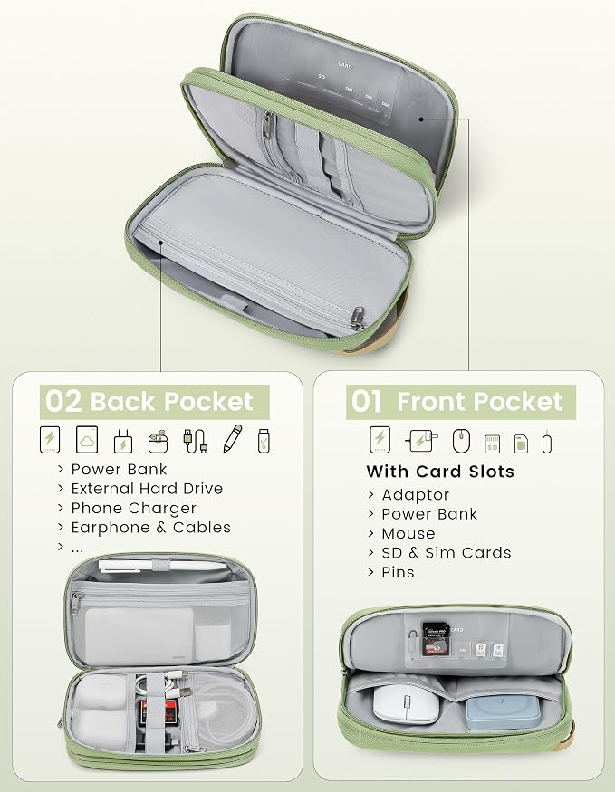 Travelkin Travel Cord Organizer, Electronic Organizer Travel Case, Cable