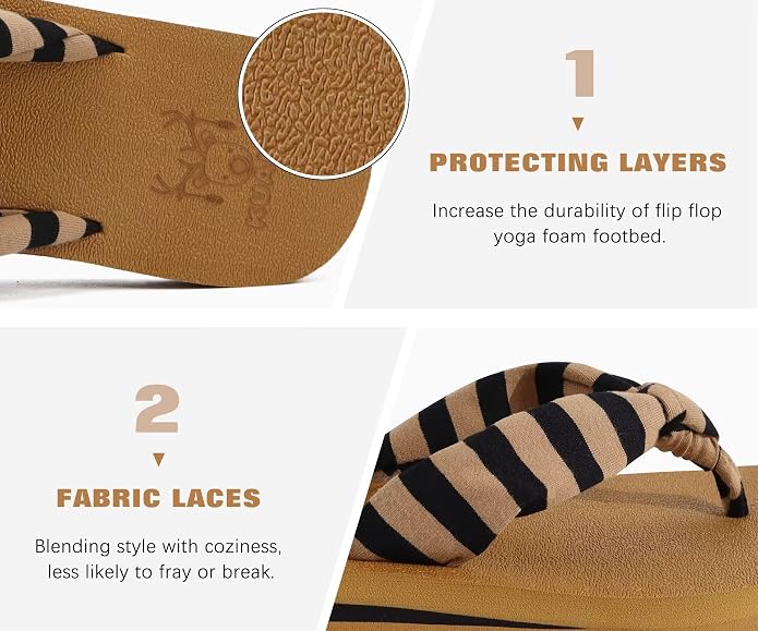 KuaiLu Flip Flops for Women