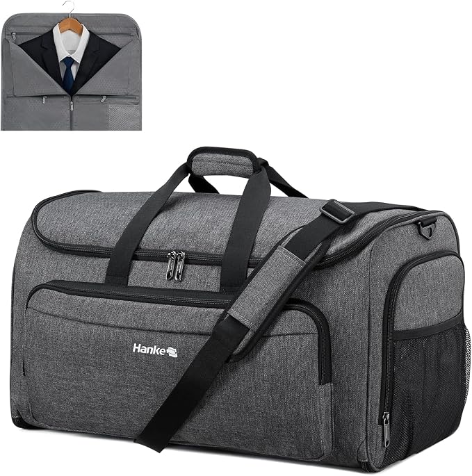 Hanke Carry on Garment Bags for Travel, Convertible Duffle Bag Luggage Bag