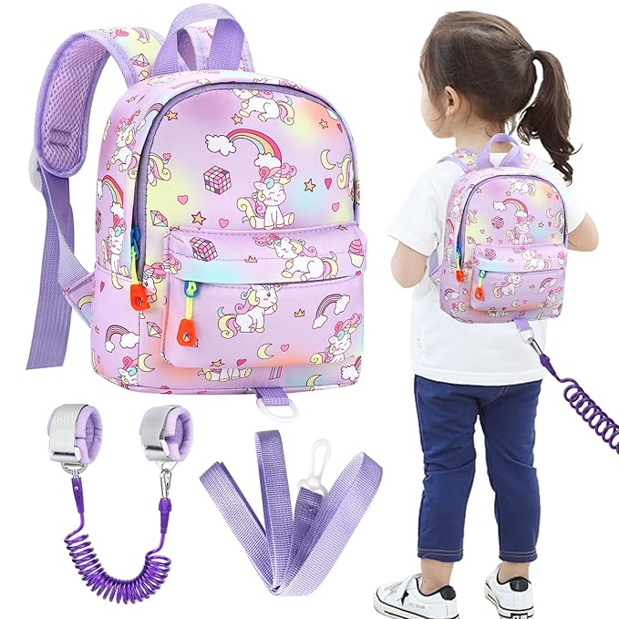 Accmor Toddler Harness Backpack Leash, Mini Unicorn Backpacks