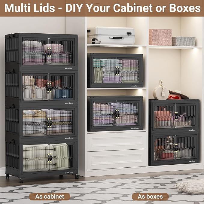 BROVIEW 480Qt Stackable Storage Bins
